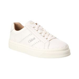 Chloé Lauren Leather Sneaker, White
